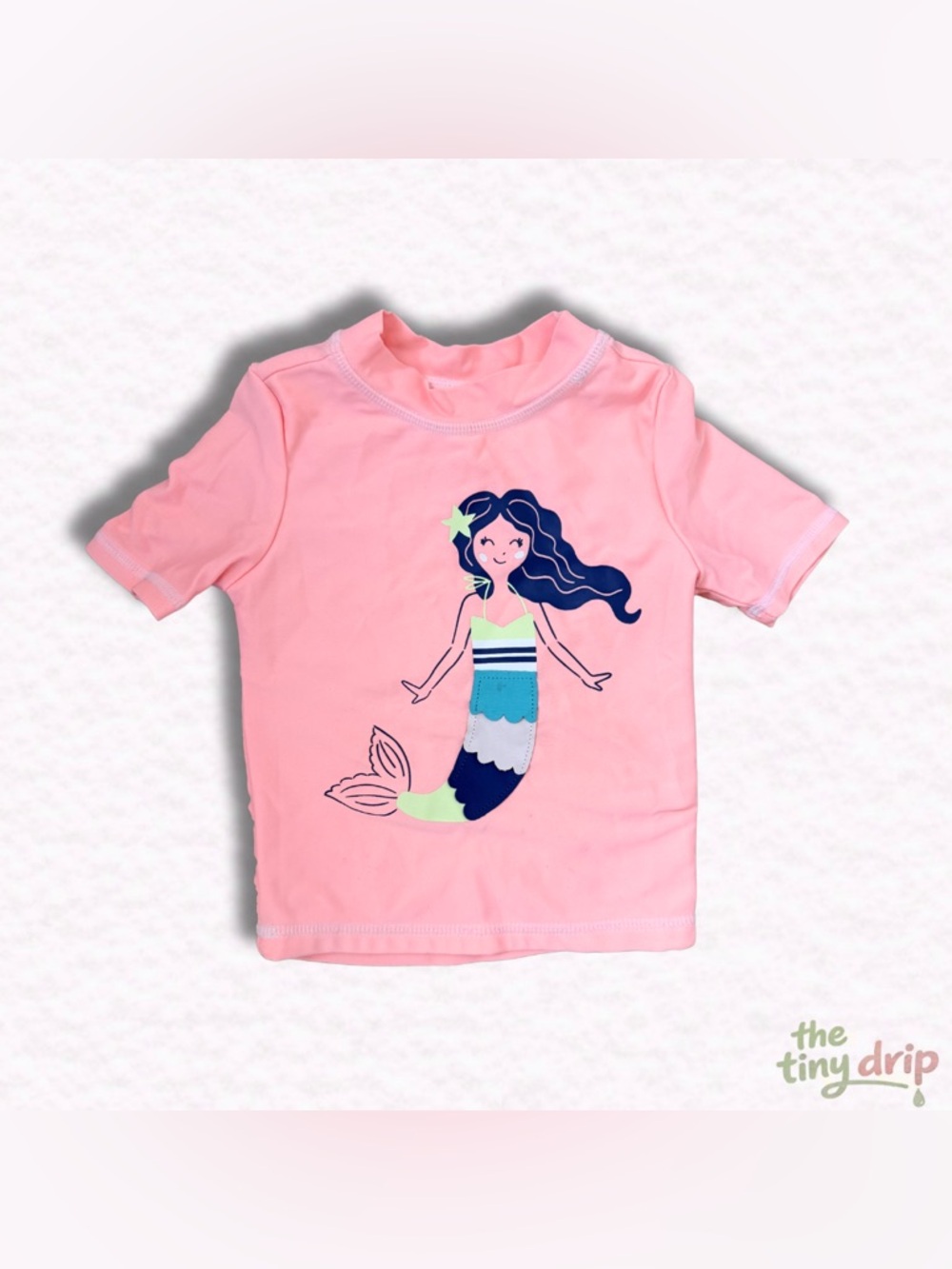 Carter's Pink Mermaid Rashguard Top (Size 2T)
